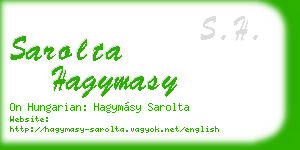 sarolta hagymasy business card
